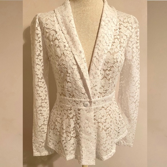 lace peplum jacket
